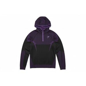 Gymshark Onyx V5 Seamless Hoodie Purple Grey SIZE M In Hand
